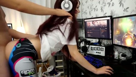 ManyVids - Miss Banana - D.Va Having A Quickie While Gaming - TheLeakBay.co...